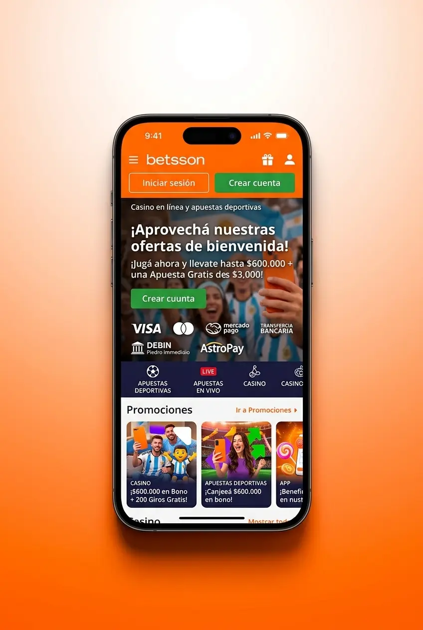 App móvil de Betsson para apuestas de esports en iOS y Android con mercados en vivo y gestión de cuenta