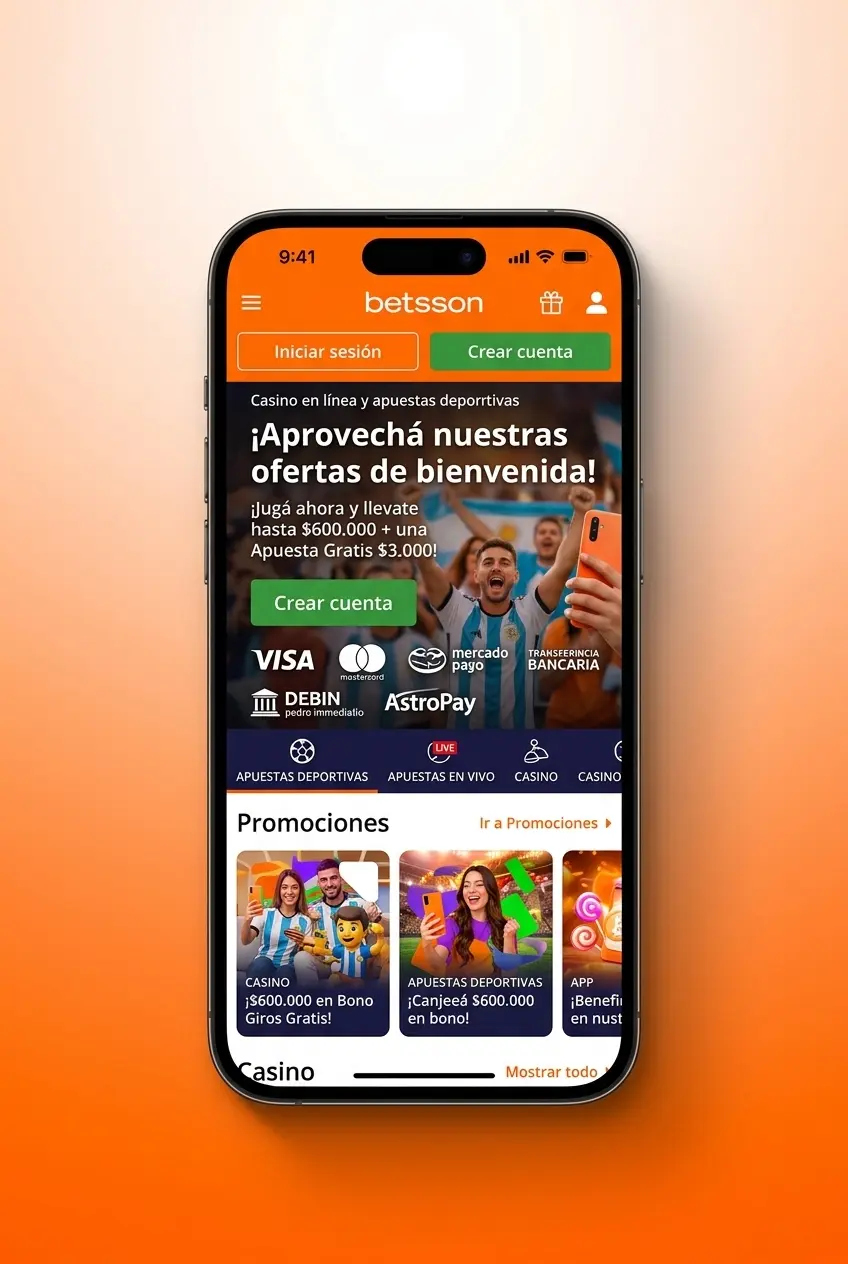 App móvil de Betsson para apuestas de esports en iOS y Android con mercados en vivo y gestión de cuenta