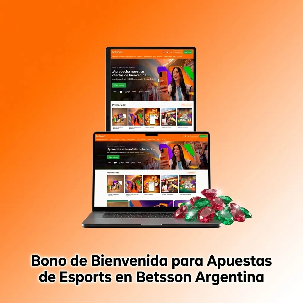 Bono de bienvenida Betsson Argentina: ARS 600.000 y 200 Giros Gratis para apuestas en esports