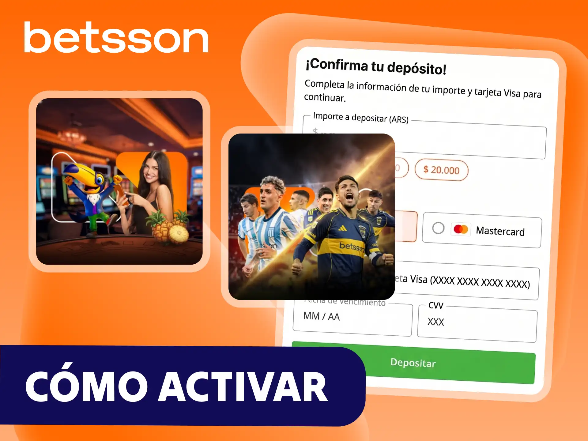 Sigue algunos pasos para activar tu bono de bienvenida en Betsson.