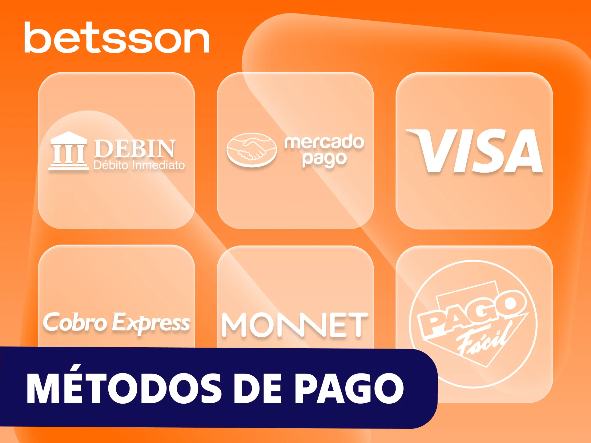 La plataforma Betsson ofrece una amplia variedad de métodos de depósito.